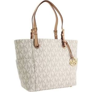 Michael Kors Signature Tote Leather Logo Tote